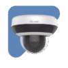 Mini Domo PTZ IP 4 Megapixel / 4X Zoom / H.265+ / 20 mts IR EXIR / WDR 120dB / PoE / IK10 / Exterior IP66 / Ultra Baja Iluminación / Micrófono Integrado / PoE