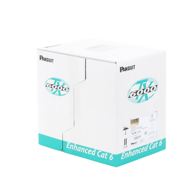 Bobina de Cable UTP 305 m. de Cobre, TX6000™ PanNet, Reelex, Blanco, Categoría 6 Mejorado (23 AWG), PVC (CM), de 4 pares