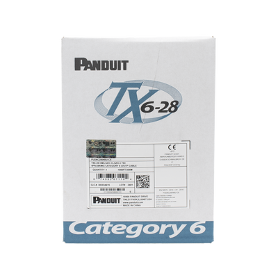 Bobina de Cable UTP 305 m. de Cobre TX6-28®, Azul, Categoría 6, Diámetro Reducido (28 AWG), CM/LSZH, de 4 pares Bobina de Cable UTP 305 m. de Cobre TX6-28®, Azul, Categoría 6, Diámetro Reducido (28 AWG), CM/LSZH, de 4 pares