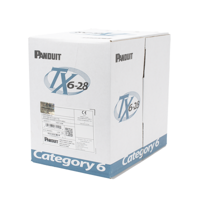 Bobina de Cable UTP 305 m. de Cobre TX6-28®, Azul, Categoría 6, Diámetro Reducido (28 AWG), CM/LSZH, de 4 pares Bobina de Cable UTP 305 m. de Cobre TX6-28®, Azul, Categoría 6, Diámetro Reducido (28 AWG), CM/LSZH, de 4 pares