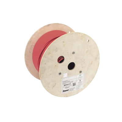 Bobina de Cable UTP de 4 Pares, Vari-MaTriX, Cat6A, 23 AWG, LSZH (Libre de Gases Tóxicos), Color Rojo, 305m