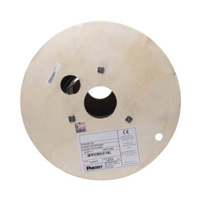 Bobina de Cable UTP de 4 Pares, PanNet, Para Exterior con Gel, Cat6 (23 AWG), Industrial para Climas Extremos, Color Negro, 305 m Bobina de Cable UTP de 4 Pares, PanNet, Para Exterior con Gel, Cat6 (23 AWG), Industrial para Climas Extremos, Color Negro, 305 m