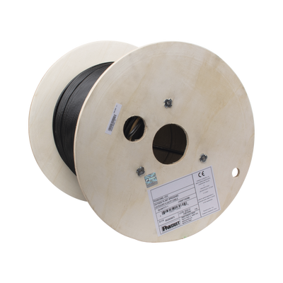 Bobina de Cable UTP de 4 Pares, PanNet, Para Exterior con Gel, Cat6 (23 AWG), Industrial para Climas Extremos, Color Negro, 305 m Bobina de Cable UTP de 4 Pares, PanNet, Para Exterior con Gel, Cat6 (23 AWG), Industrial para Climas Extremos, Color Negro, 305 m