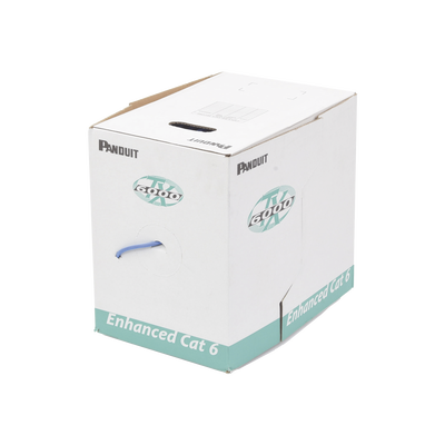 Bobina de Cable UTP 305 m. de Cobre, TX6000™ PanNet, Reelex, Azul, Categoría 6 Mejorado (23 AWG), PVC (CMR, Riser), de 4 pares