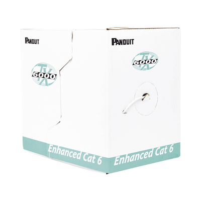 Bobina de Cable UTP 305 m. de Cobre, TX6000™ PanNet, Reelex, Gris, Categoría 6 Mejorado (23 AWG), PVC (CMR, Riser), de 4 pares