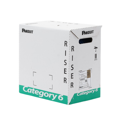 Bobina de Cable UTP, Categoría 6 de Alto Rendimiento (+350 MHz), 23 AWG, PVC (CMR, Riser), Bobina de 305 m, Color Azul