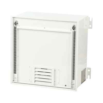 Gabinete PanZone Premium, de Montaje en Techo, Con 2 UR Para Equipo Activo y 6 UR Para Paneles de Parcheo, Fabricado en Acero, Color Blanco