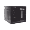 Gabinete PanZone de Montaje en Pared, de 19in, Puerta con Ventana de Seguridad, 12 UR, 762mm de Profundidad, Color Negro Gabinete PanZone de Montaje en Pared, de 19in, Puerta con Ventana de Seguridad, 12 UR, 762mm de Profundidad, Color Negro