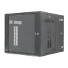 Gabinete PanZone de Montaje en Pared, de 19in, Puerta con Ventana de Seguridad, 12 UR, 762mm de Profundidad, Color Negro Gabinete PanZone de Montaje en Pared, de 19in, Puerta con Ventana de Seguridad, 12 UR, 762mm de Profundidad, Color Negro