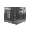 Gabinete PanZone de Montaje en Pared, de 19in, Puerta Ventilada, 12 UR, 635mm de Profundidad, Color Negro Gabinete PanZone de Montaje en Pared, de 19in, Puerta Ventilada, 12 UR, 635mm de Profundidad, Color Negro
