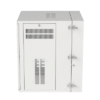 Gabinete PanZone de Montaje en Pared, de 19in, Puerta con Ventana de Seguridad, 18 UR, 762mm de Profundidad, Color Blanco