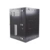 Gabinete PanZone de Montaje en Pared, de 19in, Puerta con Ventana de Seguridad, 18 UR, 635mm de Profundidad, Color Negro Gabinete PanZone de Montaje en Pared, de 19in, Puerta con Ventana de Seguridad, 18 UR, 635mm de Profundidad, Color Negro