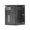 Gabinete PanZone de Montaje en Pared, de 19in, Puerta con Ventana de Seguridad, 18 UR, 635mm de Profundidad, Color Negro Gabinete PanZone de Montaje en Pared, de 19in, Puerta con Ventana de Seguridad, 18 UR, 635mm de Profundidad, Color Negro