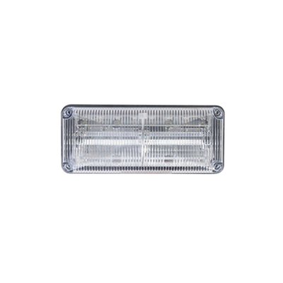 Luces perimetrales de emergencia QuadraFlare® lente color claro, LED color rojo