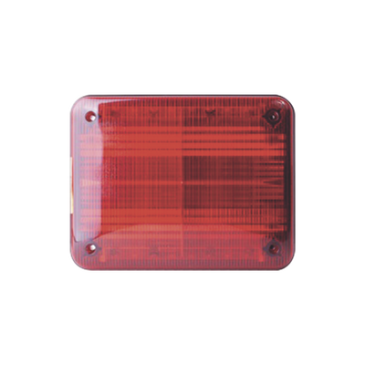 Luz de advertencia Quadraflare LED, Flasher Integrado y Mica de color Rojo