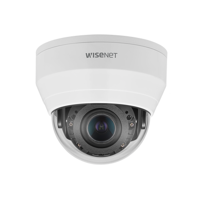 Cámara IP Tipo Domo Interior 5 Megapíxel / Lente motorizado 3.2 - 10mm / IR 20M / WDR 120db / H.265 & WiseStream Cámara IP Tipo Domo Interior 5 Megapíxel / Lente motorizado 3.2 - 10mm / IR 20M / WDR 120db / H.265 & WiseStream
