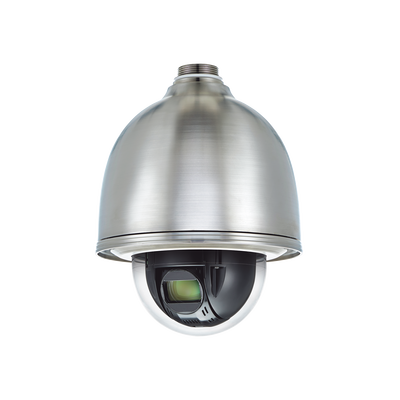 Domo IP PTZ Antivandálico 2MP / Zoom Óptico 32X / H.265 & WiseStream / WDR 120DB / Exterior IP66 / Acero Inoxidable