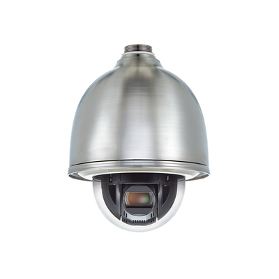 Domo IP PTZ Antivandálico 2MP / Zoom Óptico 32X / H.265 & WiseStream / WDR 120DB / Exterior IP66 / Acero Inoxidable