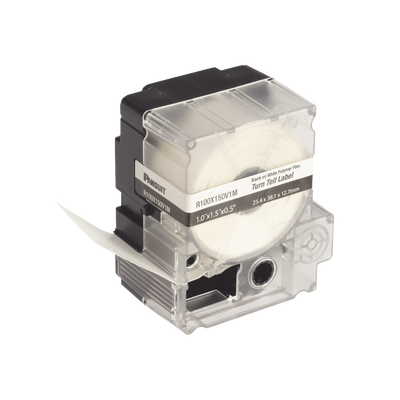 Casete de 100 Etiquetas Autolaminadas Turn-Tell, Con Rotación para Mejor Visibilidad, para Cables de Redes de Cobre o Fibra Óptica, de 5.5 a 7.1 mm de Diámetro Casete de 100 Etiquetas Autolaminadas Turn-Tell, Con Rotación para Mejor Visibilidad, para Cables de Redes de Cobre o Fibra Óptica, de 5.5 a 7.1 mm de Diámetro