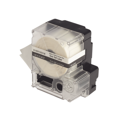 Casete de 100 Etiquetas Autolaminadas Turn-Tell, Con Rotación para Mejor Visibilidad, para Cables de Redes de Cobre o Fibra Óptica, de 5.5 a 7.1 mm de Diámetro Casete de 100 Etiquetas Autolaminadas Turn-Tell, Con Rotación para Mejor Visibilidad, para Cables de Redes de Cobre o Fibra Óptica, de 5.5 a 7.1 mm de Diámetro