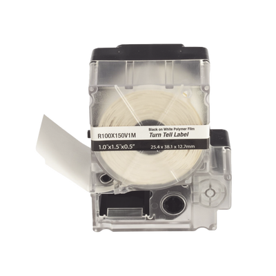 Casete de 100 Etiquetas Autolaminadas Turn-Tell, Con Rotación para Mejor Visibilidad, para Cables de Redes de Cobre o Fibra Óptica, de 5.5 a 7.1 mm de Diámetro Casete de 100 Etiquetas Autolaminadas Turn-Tell, Con Rotación para Mejor Visibilidad, para Cables de Redes de Cobre o Fibra Óptica, de 5.5 a 7.1 mm de Diámetro