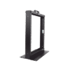 Rack de Dos Postes Estándar de 19 in, Rieles Numerados y Roscados #12-24, Fabricado en Aluminio, 13 Unidades de Rack, Color Negro