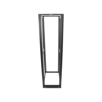 Rack de Cuatro Postes Estándar de 19", Rieles Numerados y Roscados #12-24, Profundidad Máxima de 30 in, 45 Unidades de Rack, Color Negro