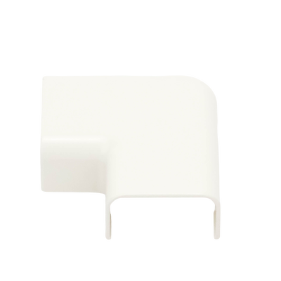 Conexión en ángulo recto "L", para uso con canaleta LD10, material ABS, Color Blanco Mate
