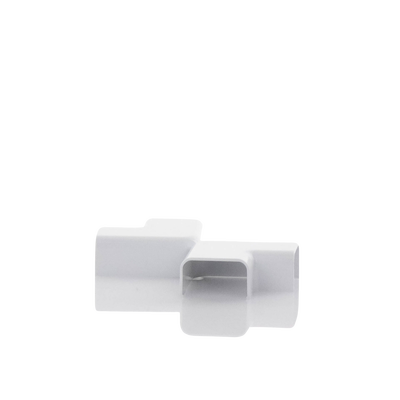 Conexión en ángulo recto "L", para uso con canaleta LD10, material ABS, Color Blanco Conexión en ángulo recto "L", para uso con canaleta LD10, material ABS, Color Blanco