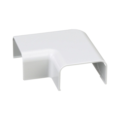 Conexión en ángulo recto "L", para uso con canaleta LD10, material ABS, Color Blanco Conexión en ángulo recto "L", para uso con canaleta LD10, material ABS, Color Blanco
