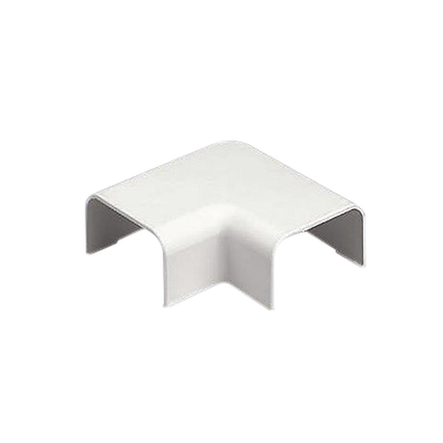 Conexión en ángulo recto "L", para uso con canaleta LD5, material ABS, Color Blanco Mate Conexión en ángulo recto "L", para uso con canaleta LD5, material ABS, Color Blanco Mate