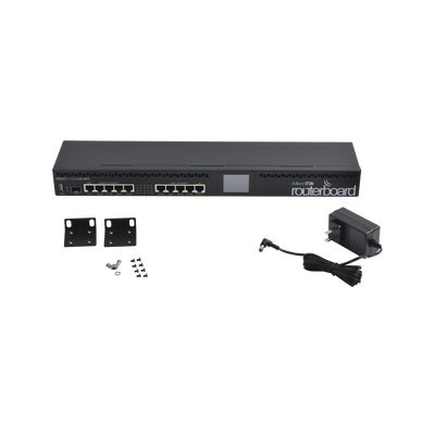 Router Board, CPU 1 Núcleo, 5 Puertos Gigabit, 5 Puertos Fast, 1 Puerto SFP, Licencia Nivel 5 y montaje en Rack Router Board, CPU 1 Núcleo, 5 Puertos Gigabit, 5 Puertos Fast, 1 Puerto SFP, Licencia Nivel 5 y montaje en Rack