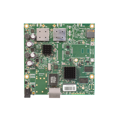 RouterBoard Inalámbrico en 5GHz a/n/ac, 1 Puerto Gigabit, CPU 720MHz, Licencia Nivel 3 (Solo Cliente).