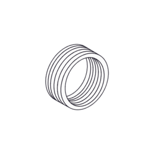 Reducción Bushing Aluminio de 2" a 1/2" / Para Tubo Conduit Rígido ó IMC / Con Recubrimiento de Uretano Purpura.