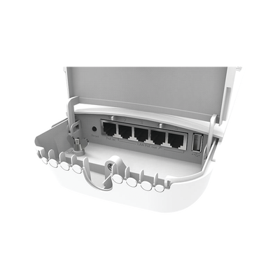(OmniTIK 5 PoE ac) Punto de Acceso Omnidireccional en 5GHz 802.11a/n/ac. "Ahora con 4 Puertos con Salida PoE af/at"