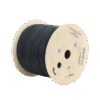 Carrete de 2 km de Fibra Óptica Aérea Tipo Drop Redonda (Figura 0) G.657A2, Monomodo, 1 hilo, forro de 3 mm