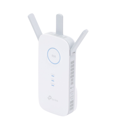 Repetidor / Extensor de Cobertura WiFi AC, 1750 Mbps, doble banda 2.4 GHz y 5 GHz, con 1 puerto 10/100/1000 Mbps, 3 antenas externas