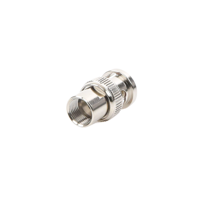 Conector BNC Macho de Rosca para Cable RG-58/U, RG-142/U, Níquel, Oro, Delrin. .