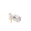 Conector BNC Macho de Anillo Plegable para Cable LMR-195, RG-58/U, RG-142/U, Plata/Oro/Teflón.