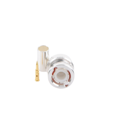 Conector BNC Macho de Anillo Plegable para Cable LMR-195, RG-58/U, RG-142/U, Plata/Oro/Teflón.