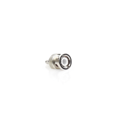 Conector BNC Macho de Anillo Plegable para Cable LMR-195, RG-58/U, RG-142, Níquel/ Oro/ Teflón.