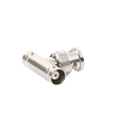 Adaptador en T para 50 Ohm de BNC Macho a Doble BNC Hembra, Troquelado, Níquel/ Oro/ Delrin. Adaptador en T para 50 Ohm de BNC Macho a Doble BNC Hembra, Troquelado, Níquel/ Oro/ Delrin.