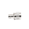 Adaptador en Línea para 50 Ohm, Conector BNC Hembra-UHF Macho (PL-259), Níquel/ Plata/ Delrin. Adaptador en Línea para 50 Ohm, Conector BNC Hembra-UHF Macho (PL-259), Níquel/ Plata/ Delrin.
