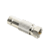 Adaptador en Línea para Video, de Conector BNC Hembra a F Macho, 75 Ohm, Níquel/ Oro/ Delrin.
