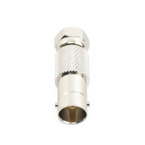 Adaptador en Línea para Video, de Conector BNC Hembra a F Macho, 75 Ohm, Níquel/ Oro/ Delrin. Adaptador en Línea para Video, de Conector BNC Hembra a F Macho, 75 Ohm, Níquel/ Oro/ Delrin.
