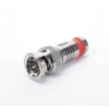 Conector BNC Macho en 75 Ohm, Montaje de Compresión Axial para Cable Coaxial RG-6/U, Níquel/ Oro/ Teflón.