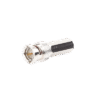 Conector BNC Macho de Ensamble Roscable (Hex.) en Sentido de las Manecillas de Reloj para Cable Coaxial RG-59/U, Níquel/ Oro/ Delrin.