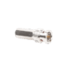 Conector BNC Macho de Ensamble Roscable (Hex.) en Sentido de las Manecillas de Reloj para Cable Coaxial RG-59/U, Níquel/ Oro/ Delrin.