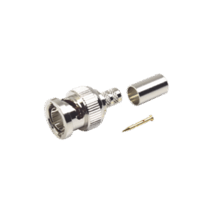 Conector BNC Macho en 75 Ohm, Anillo Plegable para Coaxial 8279, RG-59/U, Níquel/ Oro/ Teflón. Conector BNC Macho en 75 Ohm, Anillo Plegable para Coaxial 8279, RG-59/U, Níquel/ Oro/ Teflón.