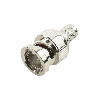 Conector BNC Macho de Anillo Plegable para Cable RG-6, Níquel/ Oro/ Teflón. Conector BNC Macho de Anillo Plegable para Cable RG-6, Níquel/ Oro/ Teflón.
